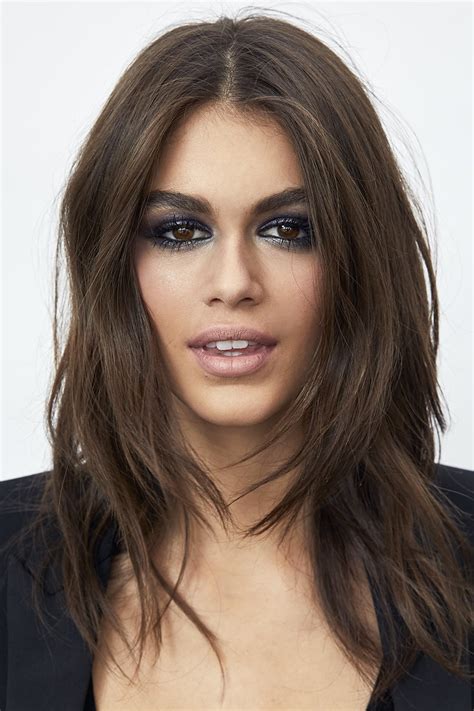 ysl kaia gerber lipstick|Kaia Gerber makeup style.